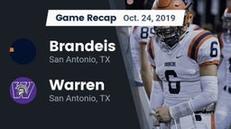 Recap: Brandeis  vs. Warren  2019