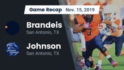 Recap: Brandeis  vs. Johnson  2019