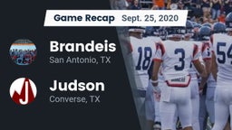 Recap: Brandeis  vs. Judson  2020