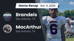 Recap: Brandeis  vs. MacArthur  2020