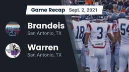 Recap: Brandeis  vs. Warren  2021