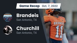 Recap: Brandeis  vs. Churchill  2022