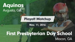 Matchup: Aquinas  vs. First Presbyterian Day School 2016