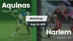 Matchup: Aquinas  vs. Harlem  2018