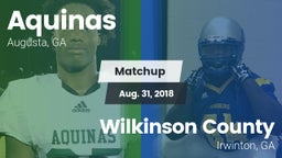 Matchup: Aquinas  vs. Wilkinson County  2018