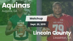 Matchup: Aquinas  vs. Lincoln County  2019