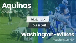 Matchup: Aquinas  vs. Washington-Wilkes  2019
