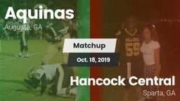 Matchup: Aquinas  vs. Hancock Central  2019