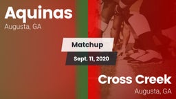 Matchup: Aquinas  vs. Cross Creek  2020