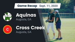 Recap: Aquinas  vs. Cross Creek  2020