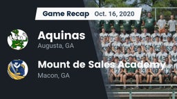 Recap: Aquinas  vs. Mount de Sales Academy  2020