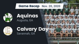 Recap: Aquinas  vs. Calvary Day  2020