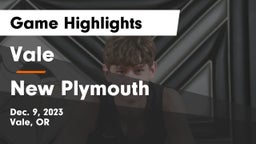Vale  vs New Plymouth  Game Highlights - Dec. 9, 2023