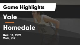 Vale  vs Homedale  Game Highlights - Dec. 11, 2021