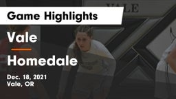 Vale  vs Homedale  Game Highlights - Dec. 18, 2021