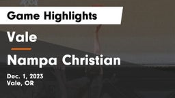 Vale  vs Nampa Christian  Game Highlights - Dec. 1, 2023