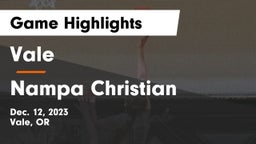 Vale  vs Nampa Christian  Game Highlights - Dec. 12, 2023