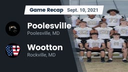 Recap: Poolesville  vs. Wootton  2021