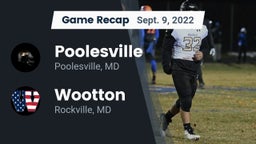 Recap: Poolesville  vs. Wootton  2022