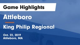 Attleboro  vs King Philip Regional  Game Highlights - Oct. 22, 2019