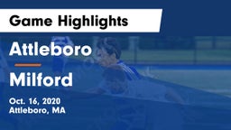 Attleboro  vs Milford  Game Highlights - Oct. 16, 2020