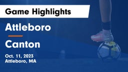 Attleboro  vs Canton   Game Highlights - Oct. 11, 2023