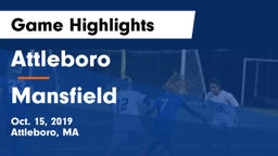 Attleboro  vs Mansfield  Game Highlights - Oct. 15, 2019