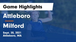 Attleboro  vs Milford  Game Highlights - Sept. 20, 2021