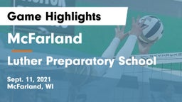 McFarland  vs Luther Preparatory School Game Highlights - Sept. 11, 2021