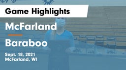 McFarland  vs Baraboo  Game Highlights - Sept. 18, 2021