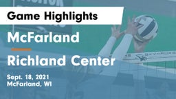 McFarland  vs Richland Center Game Highlights - Sept. 18, 2021