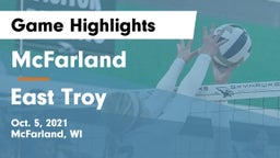 McFarland  vs East Troy Game Highlights - Oct. 5, 2021