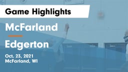 McFarland  vs Edgerton  Game Highlights - Oct. 23, 2021