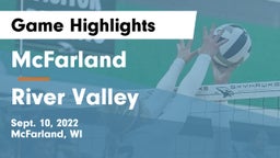 McFarland  vs River Valley  Game Highlights - Sept. 10, 2022