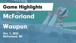 McFarland  vs Waupun Game Highlights - Oct. 1, 2022