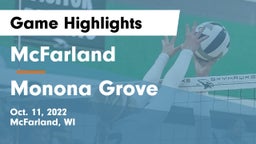 McFarland  vs Monona Grove  Game Highlights - Oct. 11, 2022