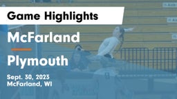 McFarland  vs Plymouth  Game Highlights - Sept. 30, 2023