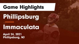 Phillipsburg  vs Immaculata  Game Highlights - April 24, 2021