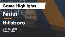 Festus  vs Hillsboro  Game Highlights - Oct. 12, 2023