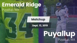 Matchup: Emerald Ridge High vs. Puyallup  2019