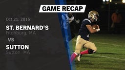 Recap: St. Bernard's  vs. Sutton  2016