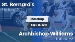 Matchup: St. Bernard's vs. Archbishop Williams  2018