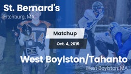 Matchup: St. Bernard's vs. West Boylston/Tahanto  2019