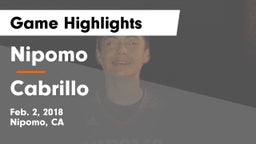 Nipomo  vs Cabrillo  Game Highlights - Feb. 2, 2018