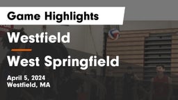 Westfield  vs West Springfield  Game Highlights - April 5, 2024