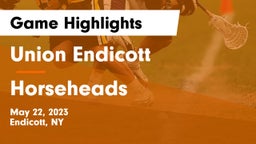 Union Endicott vs Horseheads  Game Highlights - May 22, 2023