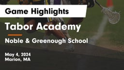 Tabor Academy vs Noble & Greenough School Game Highlights - May 4, 2024