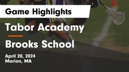Tabor Academy vs Brooks School Game Highlights - April 20, 2024