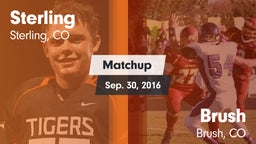 Matchup: Sterling  vs. Brush  2016