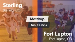 Matchup: Sterling  vs. Fort Lupton  2016